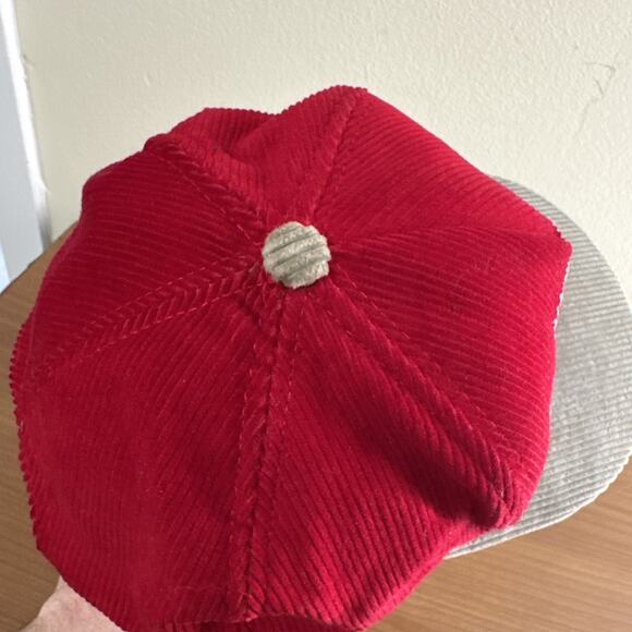 Vintage Ohio State Buckeyes Script Corduroy Snapback Hat Cap 90s AJD University - Picture 6 of 15